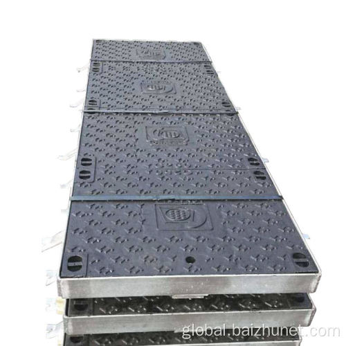 Marine Container Castings Custom nodular cast iron square manhole cover Manufactory